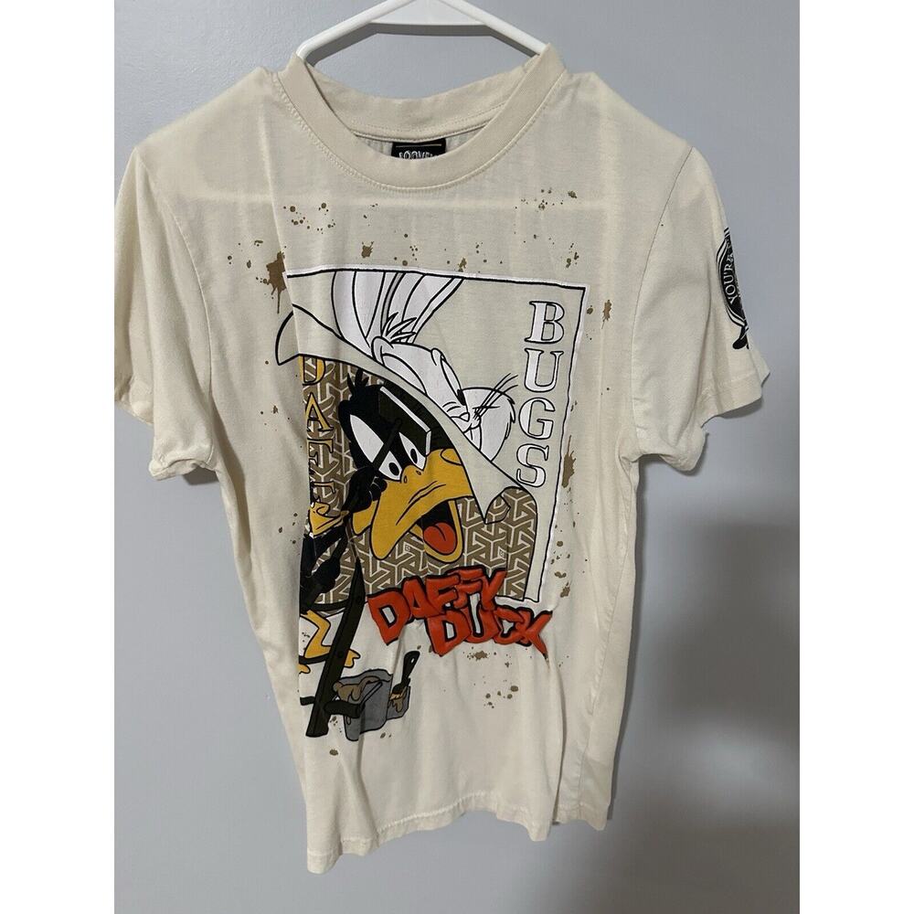 Puff Print Daffy Duck Graphic Tee